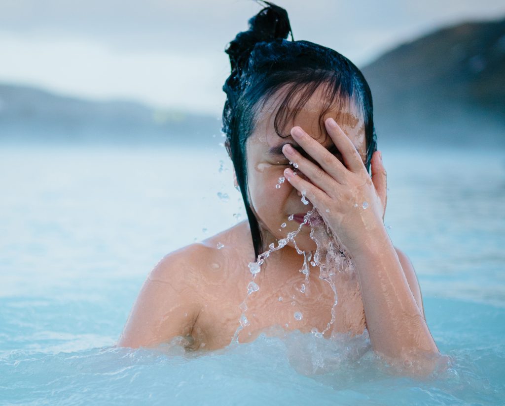 Iceland with kids blue lagoon